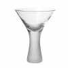 Wheel&Barrow Home MARTINI GLASS Heavy Base Sand Blast 290ml