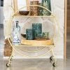 Wheel&Barrow Home DRINKS TROLLEY Gold 70x59x34.5cm Barware 2 Wheel&Barrow Home DRINKS TROLLEY Gold 70x59x34.5cm Barware
