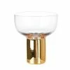 Wheel&Barrow Home Drinkware COUPE GLASS Heavy Base Gold 260ml