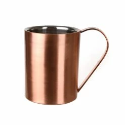 Wheel & Barrow Home MUG Mule Double Wall S/S Copper Coffee & Tea Cups