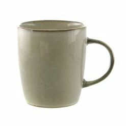 Wheel&Barrow Home MUG SET Stoneware Olive Green 6pcs Coffee & Tea Sets