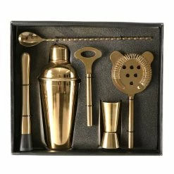 Wheel&Barrow Home COCKTAIL SET Gold 6pc