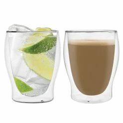 Wheel&Barrow Home COFFEE GLASS Double Wall 250ml Set/2