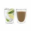 Wheel&Barrow Home COFFEE GLASS Double Wall 110ml Set/2 Mugs