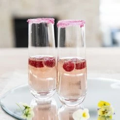 Wheel&Barrow Home Stemware CHAMPAGNE FLUTE Stemless Clear 290mL